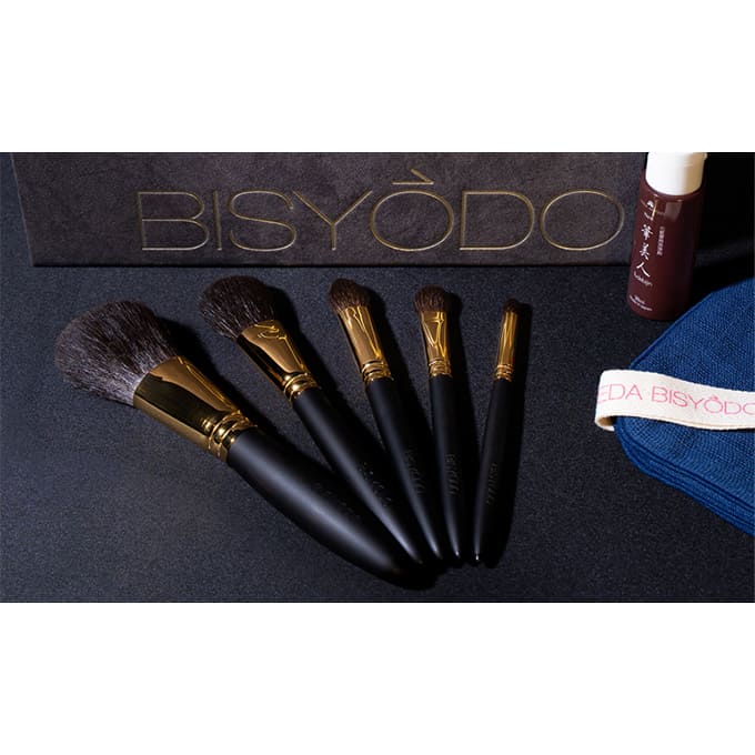BISYODO<br>GRAND 化粧筆5本セット 選べる組紐ブラシケース付